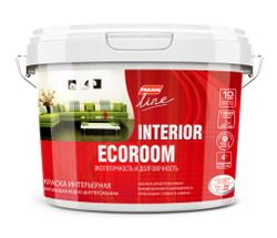 Краска Parade Ecoroom интерьерная база А 2,5Л, вид