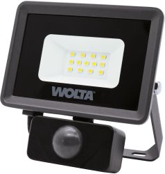 Светодиодный прожектор Wolta WFL-10W/06S 10Вт 5700K IP65 900 Лм с датчиком, картинка
