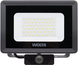 Светодиодный прожектор Wolta WFL-50W/06S 50Вт 5700K IP65 4500 Лм с датчиком, детальное фото