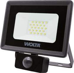 Светодиодный прожектор Wolta WFL-20W/06S 20Вт 5700K IP65 1800 Лм с датчиком, крупный план