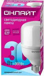 Лампа светодиодная т80 E27 30 Вт 4000 К холодный свет, детальное фото