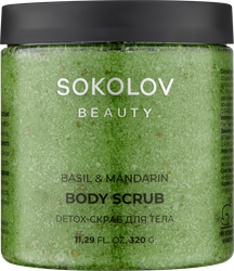 Скраб для тела SOKOLOV Detox Basil&mandarin, 320мл, фото