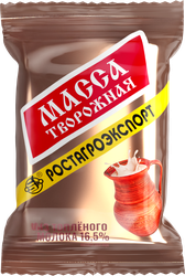 Масса творожная РОСТАГРОЭКСПОРТ из топленого молока 16,5%, без змж, 100г, фотография