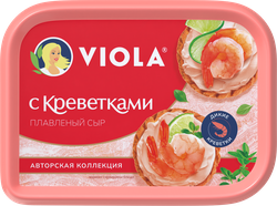 Сыр плавленый VIOLA с креветками 35%, без змж, 190г, детальное фото