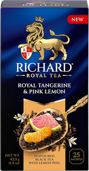 Изображение товара Чай черный RICHARD Royal Tangerine&Pink lemon c мандарином и розовым лимоном, 25пак