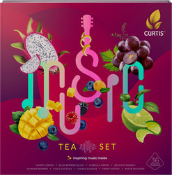 Набор чая CURTIS Music Tea Set ассорти 9 вкусов, 36пир, детальное фото