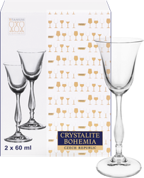 Набор рюмок для водки CRYSTALITE BOHEMIA Fregata 60мл, Арт. 58366, 2шт, детальное фото