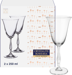 Набор фужеров для вина CRYSTALITE BOHEMIA Fregata/Antik 250мл, Арт. 58369, 2шт, фото