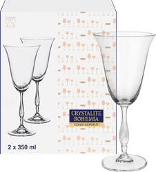 Набор фужеров для вина CRYSTALITE BOHEMIA Fregata/Antik 350мл, Арт. 58370, 2шт, детальное фото
