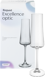 Набор фужеров для шампанского REPAST Excellence Optic 210мл, Арт. 65946, 2шт, фотография