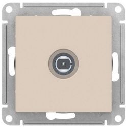 Розетка TV Schneider Electric Atlas Design ATN000293 бежевый, изображение