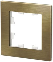 Рамка 1 пост Schneider Electric Atlas Design латунь, фото