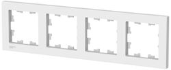 Рамка 4 поста Schneider Electric Atlas Design ATN000104 белый, фотография