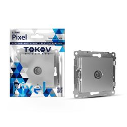 Розетка TV TOKOV ELECTRIC PIXEL 1792275 алюминий, вид