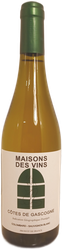 Вино MAISONS DES VINS Кот Де Гасконь ординарное белое сухое, 0.75л, фото
