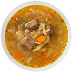 Суп РЕСТО ШИК Щи русские с мясом, 300г, крупный план