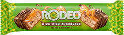 Батончик RODEO с мягкой карамелью и нугой, глазированный, 40г, фотография