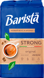 Кофе молотый BARISTA MIO Strong, 225г, крупный план