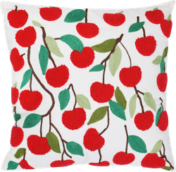 Подушка декоративная HOMECLUB Cherry 40х40см, бархатная, Арт.C12-3-25063067, детальное фото