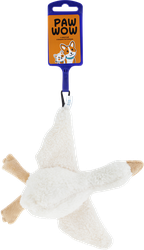 Игрушка для собак PAW WOW Гусь с пищалкой 23см, фотография