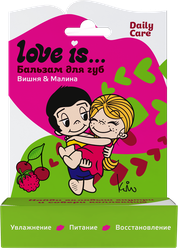 Бальзам для губ LOVE IS Вишня, малина, 4,2г, изображение