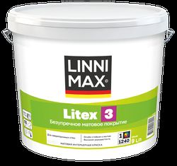 Краска водно-дисперсионная LINNIMAX Litex 3 / Литекс 3 База 1 9 л, детальное фото
