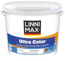 Краска водно-дисперсионная LINNIMAX Ultra Color / Ультра Колор База 3 8,46 л, вид
