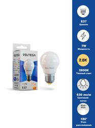 Светодиодная лампа Simple Globe 7W 2800K E27 (7052), крупный план