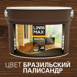 Масло МLINNIMAX для террас, лестниц и мебели бразильский палисандр 9л, фото