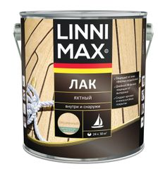 Лак алкидно-уретановый LINNIMAX Лак Яхтный шелковисто-матовый 2,5 л, вид