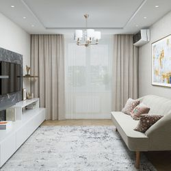 Штора портьерная Legrand Левис 180x260 см, лен, картинка