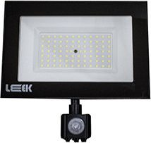 Прожектор с/д LE LED FL IR 100W BLACK (1/10) IP65 холодный белый (с сенсором), детальное фото