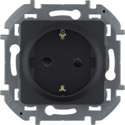 Розетка электрическая Legrand Inspiria 673733 антрацит, вид