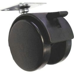 Опора колесная JET FU310B.050BL99 40 мм с тормозом, крупный план