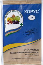 Средство защитное от болезней плодовых культур Зеленая Аптека Садовода Хорус 2 г, вид