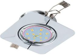Встраиваемый светильник PENETO, 1x5W (GU10), 87х87, сталь, хром, детальное фото