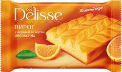 Пирог DELISSE с начинкой со вкусом апельсина, 330г, фото