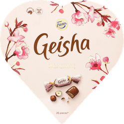 Конфеты GEISHA из молочного шоколада с ореховой начинкой из фундука, 190г, картинка