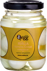 Яйцо перепелиное QEGG в маринаде, 240г, вид