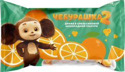 Драже CANDY CLOUD Зерновое в белой шоколадной глазури со вкусом апельсина, 70г, картинка