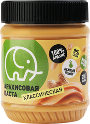 Паста арахисовая ЗЕЛЕНЫЙ СЛОН Классическая, без сахара, 300г, детальное фото