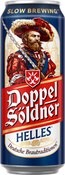Пиво светлое DOPPELSOLDNER Helles фильтрованное пастеризованное, 0.45л, вид
