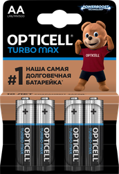 Батарейки OPTICELL Turbo Max AA, 4шт, вид
