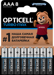 Батарейки OPTICELL Turbo Max AAA, 8шт, детальное фото