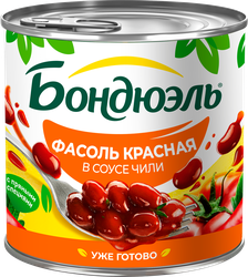 Фасоль красная БОНДЮЭЛЬ в соусе чили, 425мл, детальное фото