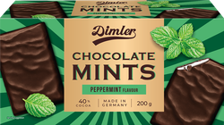 Шоколад темный DIMLER Chocolate Mints со вкусом мяты, 200г, изображение