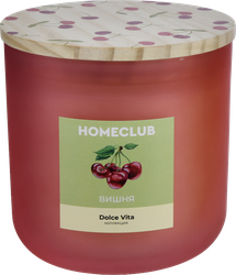 Свеча HOMECLUB Dolce vita, 10х10см, керамика, дерево, Арт. OC456, детальное фото