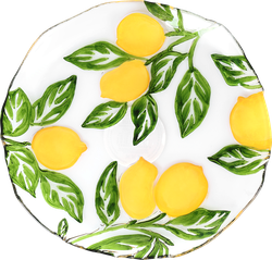 Тарелка сервировочная HOMECLUB Lemon 21см, стекло, Арт. CS567, изображение