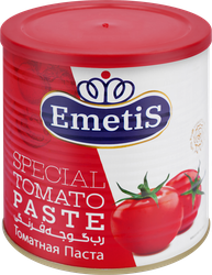 Паста томатная EMETIS, 800г, крупный план