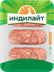 Котлеты из красного мяса индейки ИНДИЛАЙТ рубленые, 340г, вид